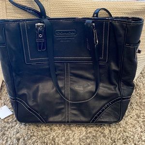 Black coach purse